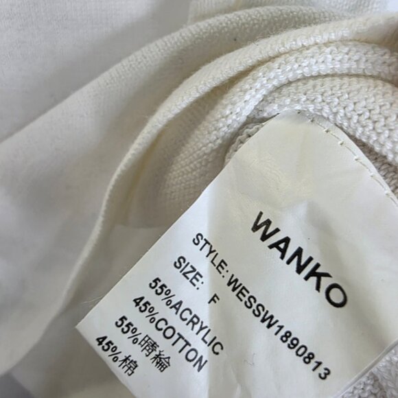 Wanko Vintage knit cami with embroidered flowers front - Picture 4 of 6